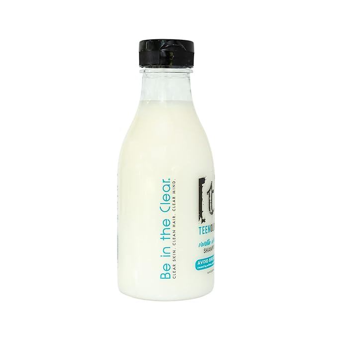 Teenology Conditioner for Teens - Avoid Forehead and Body Acne - Sulfate and Paraben Free, Noncomedogenic, Natural Botanical Extracts, Vanilla Almond - 16 oz.