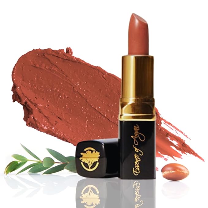 ๐๐๐๐ฒ๐ป๐ฐ๐ฒ ๐ผ๐ณ ๐๐ฟ๐ด๐ฎ๐ป Deep Moisturizing, Long Lasting Lipstick & Hydrating Lip Care in One with 100% Pure Organic Argan Oil, Shea Butter, Jojoba Oil & Aloe Vera - Teaberry