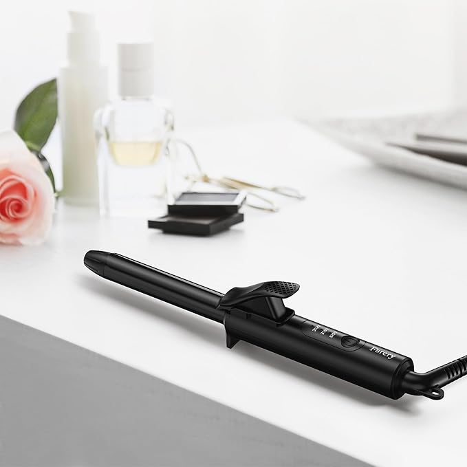 1/2 Inch Ceramic Mini Hair Curler with 3 Adjustable Temp, Dual Voltage, Travel Curling Iron for Short Hair, Infused with Keratin & Argan Oil, Storage Bag