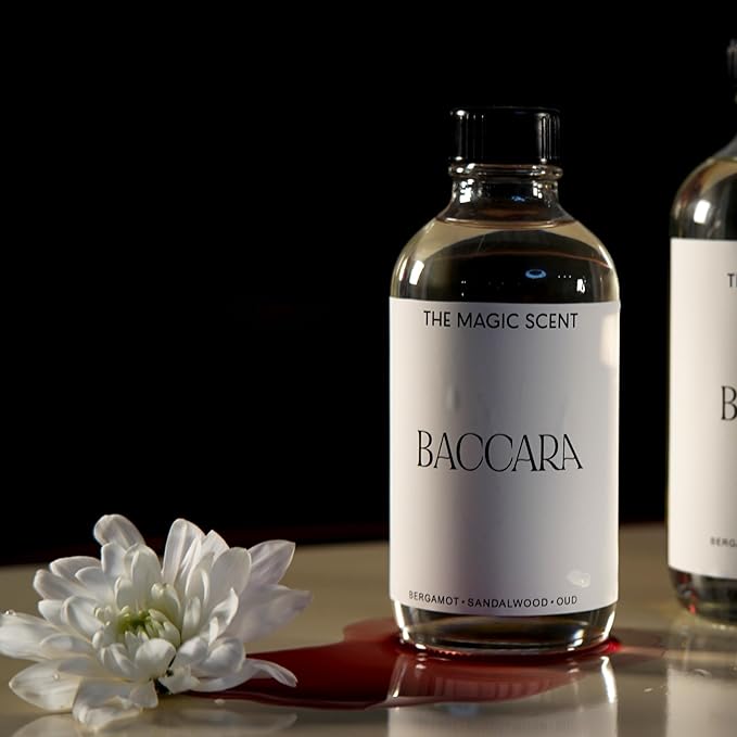 Baccara Diffuser Oil - Hotel & Home Luxury Scents Inspired by Baccarat Rouge - Diffuser Oil Scents for Home Designed for Use in All Diffusers - 8.5 fl oz, 250 mL