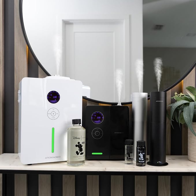 Aroma360 | Disney Mickey & Friends - Started with A Mouse Fragrance Oil | Luxury Essential Oil Diffuser | Aromatherapy Scent Diffuser Oil | Lemon, Bergamot and Ocean 1.7 fl oz, 50 mL