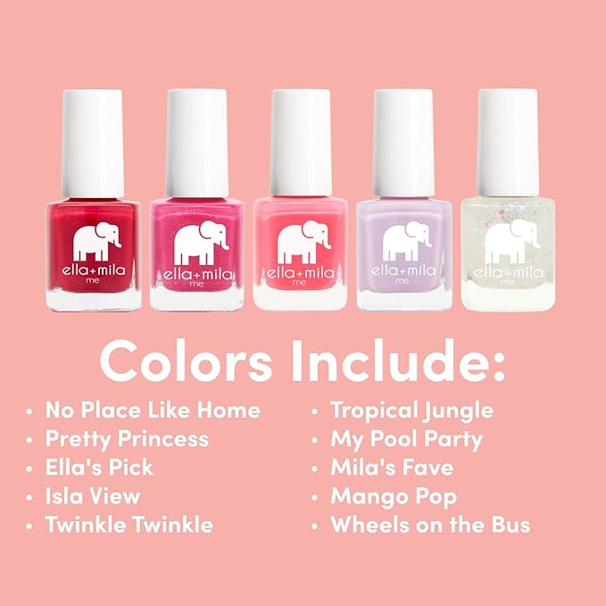 ella+mila Professional Nail Polish Set - Quick Dry Nail Polish - Long-Lasting & Chip Resistant (Me Collection - 10 Pack - 0.24 fl oz each)