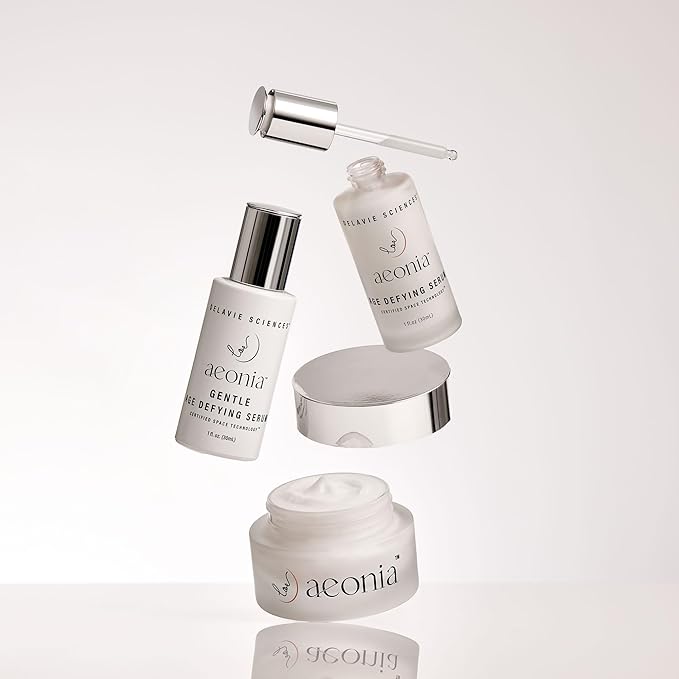 Aeonia Sculpting Cream – Certified Space Technology Skincare, Anti-Aging Moisturizer with Bacillus Lysate & Resveratrol, Hydrates, Firms & Boosts Elasticity, Smooths Fine Lines, 1.69 Fl Oz