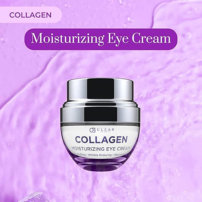 Collagen Eye Cream - Moisturizing, Plumping & Reduces Dark Circles & Wrinkles - Dermatologist Tested, Clean Beauty & Cruelty-Free Korean Skin Care for All Skin Types - 1.01 Fl. Oz