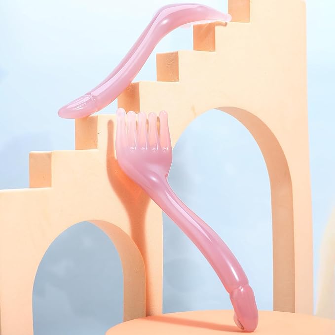 2PCS Head Scalp Massagers, Resin Hair Growth Scalp Combs Handheld Five Claw Massage Tool, Portable Face Body Head Scratcher, Meridians Massager Manual Gua Sha Hair Brush for Women Men