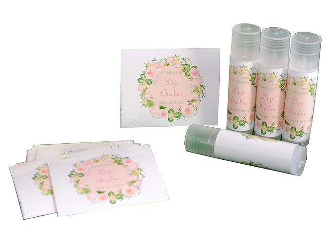 Assorted T5 Adensive Lip Balm Label Sticker for Container - 100pcs Paper Labels