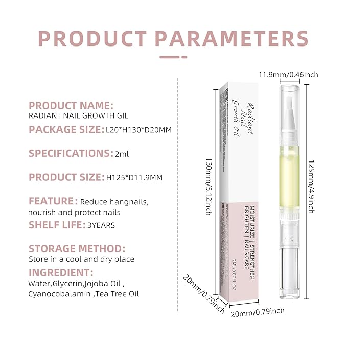 Cuticle Oil Pen, Nail Growth and Strengthener,Nail Growth Oil,Nail Hardener for Damaged nails