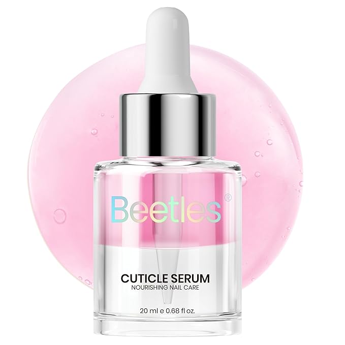 Beetles Cuticle Oil For Nails - 20ml Nail Care Strengthener Oil Stronger Nails Spa and Hand Manicure Essentials Damaged Cuticles for Repaired Thin Nails Nourish Home Nail Gfit for Women