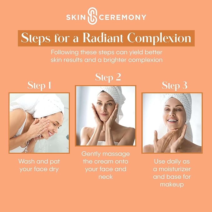 Collagen & Vitamin C Nourishing Moisturizer - Reduces Wrinkles & Fine Lines, Smooths Skin - Dermatologist Tested, Clean Beauty, Korean Skin Care - 1.69 FL.OZ. (2 Pack)