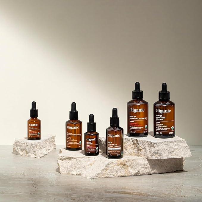 Cliganic Organic Sweet Almond Oil, 100% Pure (4oz) - for Face, Skin & Hair, Nourishing Carrier Oil