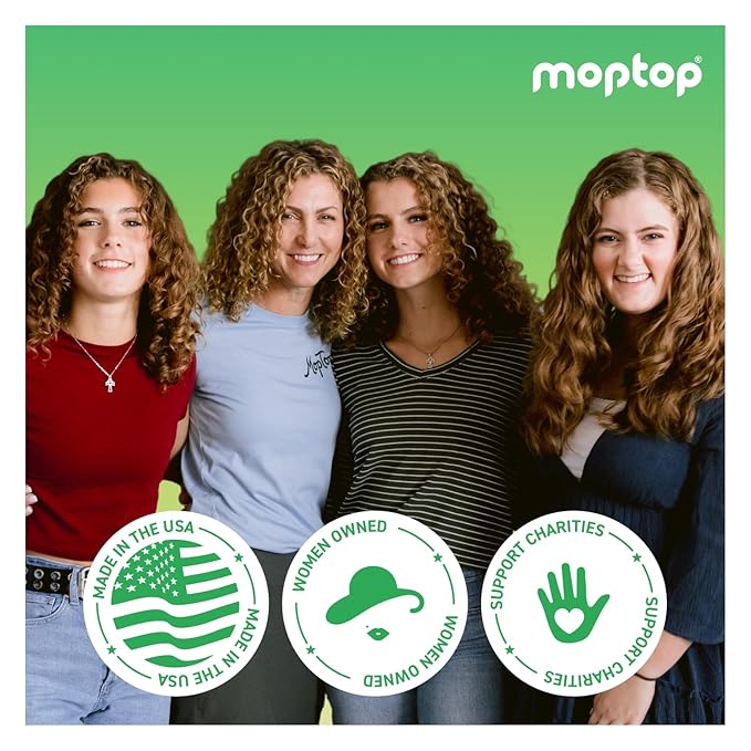 MopTop Gentle Shampoo – Every Day Curly Hair Shampoo, Improves Moisture & Reduces Frizz, Sulfate & Paraben Free Hair Care for Straight, Wavy, Curly, Coily Hair (Bamboo, 8oz)