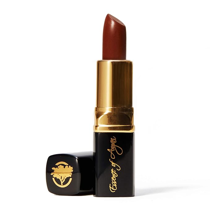 ๐๐๐๐ฒ๐ป๐ฐ๐ฒ ๐ผ๐ณ ๐๐ฟ๐ด๐ฎ๐ป Moisturizing Long Lasting Brown Lipstick with 100% Organic Argan Oil, Shea Butter & Aloe Vera - Chocolate Kiss