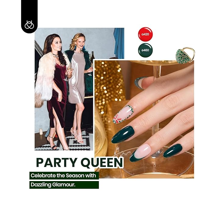 Beetles Gel Nail Polish Set, 60 Colors Fall Uv Gel Polish Kit Jelly Brown Glitter Nude Pink White Red Blue Green Color Nail Polish Base &Glossy Matte Top Coat Gift for Her Women