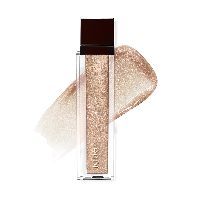 Jouer Long Wear Lip Topper - Lip Gloss - Moisturize & Nourish Lips - Non-Stick Shimmer - Skin Protecting Formula - Vanilla Flavor - Paraben, Gluten, & Cruelty Free - Vegan Friendly