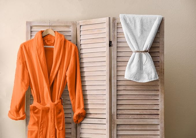 DAN RIVER Premium Cotton Terry Robes for Women and Men, Ultra Soft bathrobe with Adjustable Waist Belt and Pockets Pack of 1