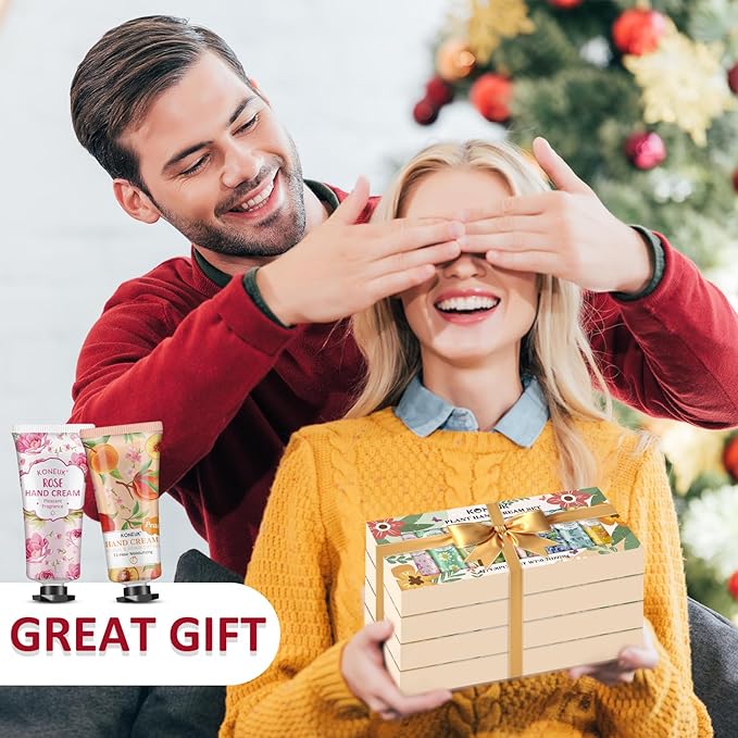 8 Pack Hand Cream Gifts Set For Women, Mini Hand Lotion Travel Size for Dry Cracked Hands, Bulk Hand Cream for Mom Gifts, Bridal Shower Favors, Birthday Gifts and Small Gifts for Women