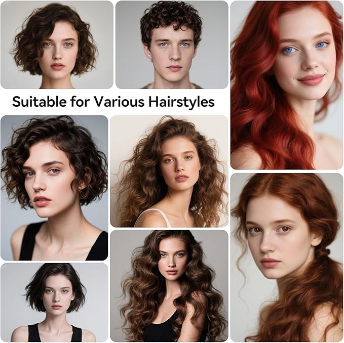 Cordless Curling Iron Hair Curler: Mini USB Rechargeable 4000 mAh 3 Temp Setting Travel Portable Hair Curler with 200 Million Negative Ion Cordless Curling Iron