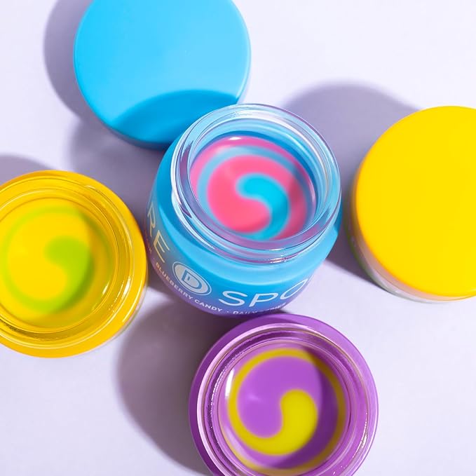 Blueberry Lip Sleeping Mask Overnight -Original Dual-Color Lip Balm for Softer and Smoother Lips, Intensive to Nourish and Hydration Reduce Fine Lines for Dry Cracked Skin - 0.42 Fl Oz