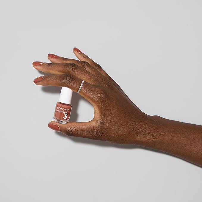 Dazzle Dry Mini Kit 4 Step System - Argyle - A rustic burnt orange. Full coverage cream. (5 Piece Kit / 5 Manicures)