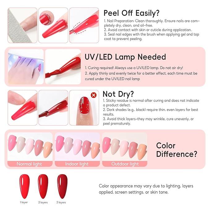COSCELIA 40PCS Gel Nail Polish Set, 7ml 35 Colors Gel Polish with 5pcs Top and Base Coat Nude White Pink Red Green Blue Summer Colors All Seasons Nail Art Manicure Starter Kit at Home Gifts for Women