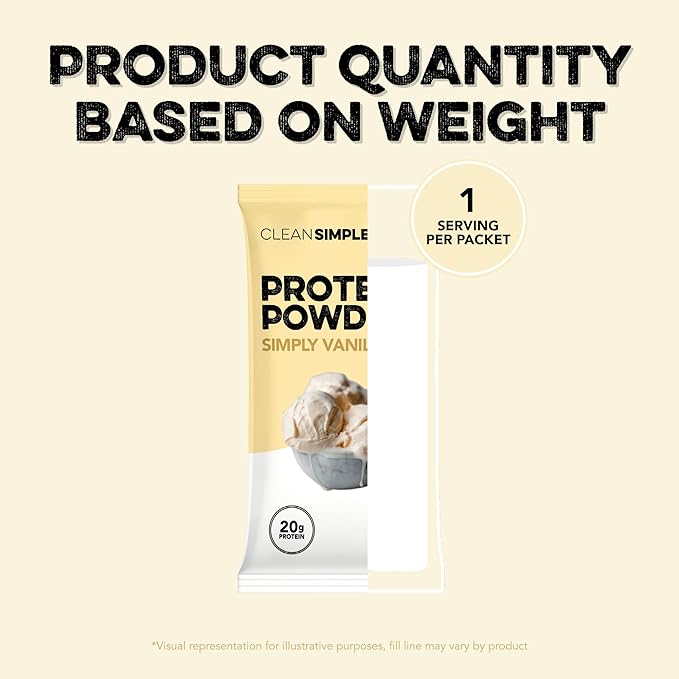 Clean Simple Eats Whey Protein Powder, Variety Pack, Naturally Sweetened Flavors, 100% Grass Fed Protein Powder with Digestive Enzymes & No Artificial Ingredients, Gluten Free, 10 Single Serve Packs