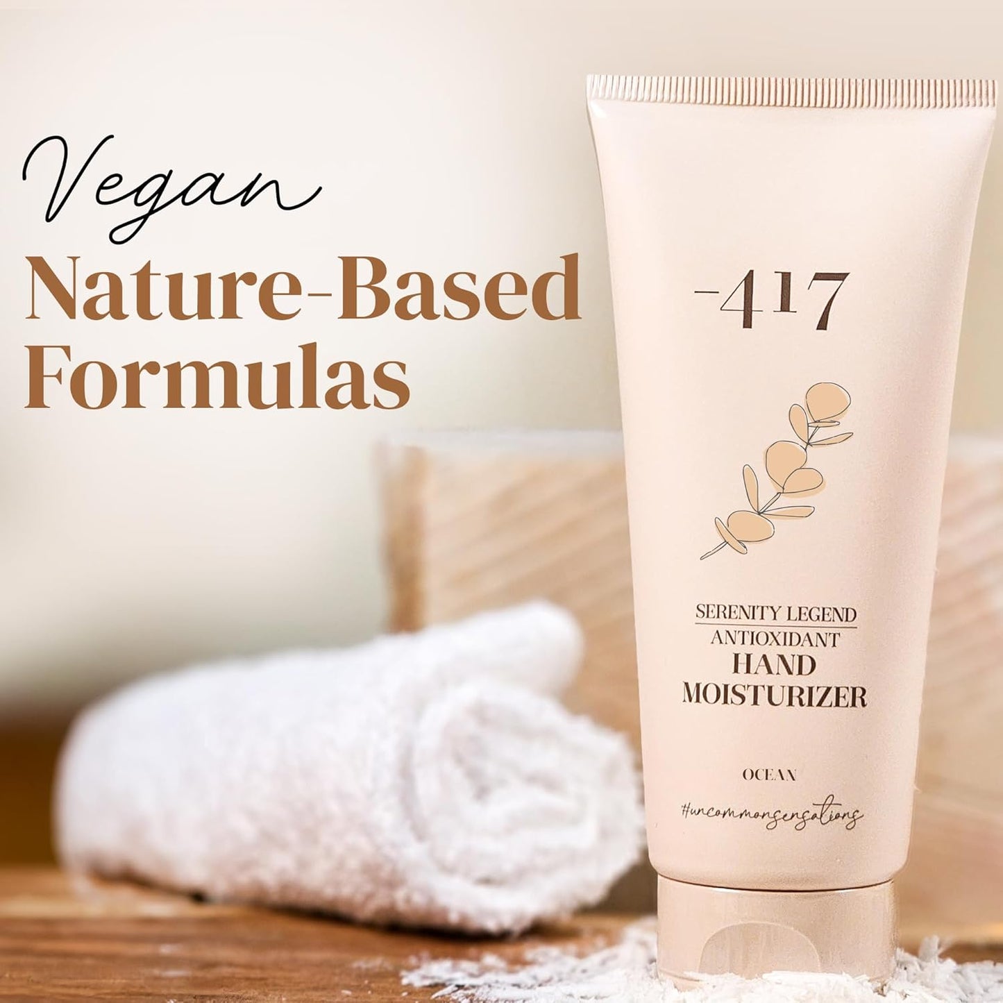 '-417 Dead Sea Cosmetics Anti-Aging Hand Cream For Dry, Cracked Skin & Working Hands features Essential Vitamins & Oils From The Dead Sea, Intensive and Non-Greasy Hand Cream 3.4 oz.