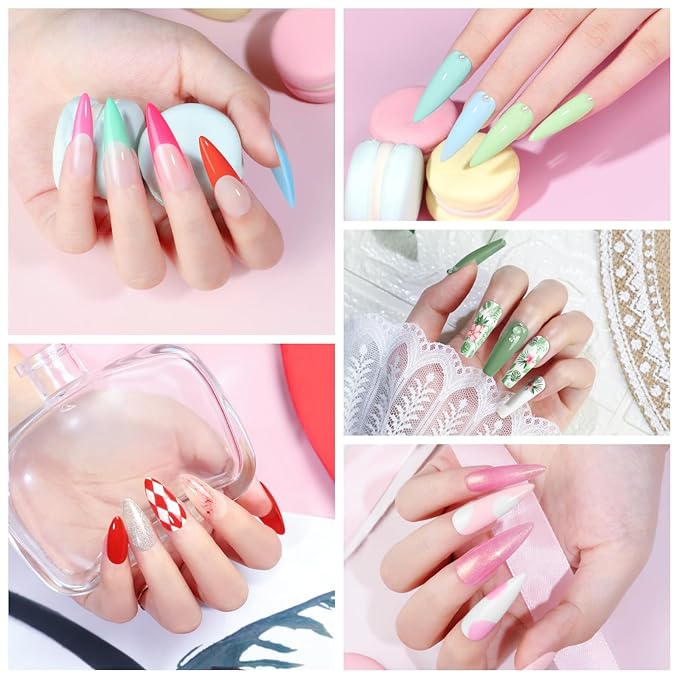 COSCELIA 40PCS Gel Nail Polish Set, 7ml 35 Colors Gel Polish with 5pcs Top and Base Coat Nude White Pink Red Green Blue Summer Colors All Seasons Nail Art Manicure Starter Kit at Home Gifts for Women
