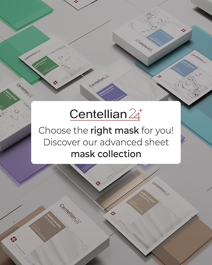 CENTELLIAN 24 Madeca Mask (Wrinkle Revitalizing, 20pc) - Face Mask Sheet for Skin Elasticity, Instant Lift with Centella Asiatica, TECA, Niacinamide, Retinal Korean Skin Care for Men Women