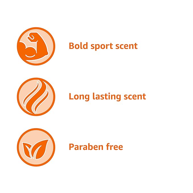 Amazon Basics Mens Soap Body Wash, Sport Scent, 18 Fluid Ounce, Pack of 1