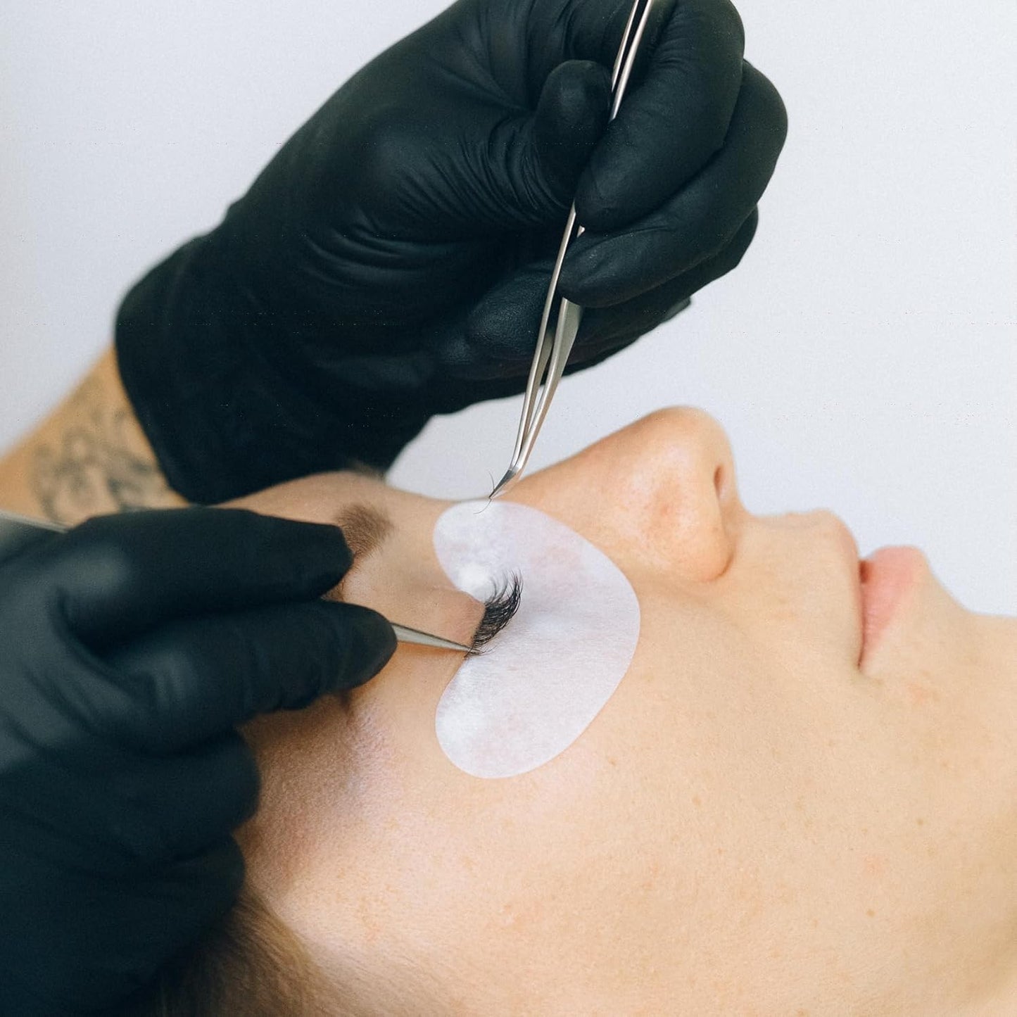 50 Pairs Under Eye Patches, Isolation Eyelash Extension Pads, Under Eye Gel Pads for Pro Salon and Individual, DIY Lashes Extension Supplies (Purple)