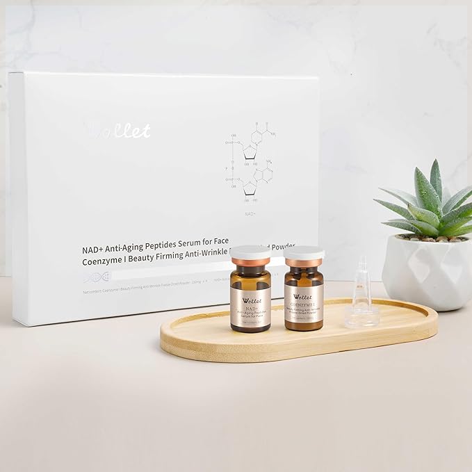 Anti Aging Peptide Serum – Collagen, NAD+, Niacinamide & Hyaluronic Acid | Lifting & Skin Renewal Without Microneedling | Wrinkle Repair, Firming & Brightening | Fragrance-Free