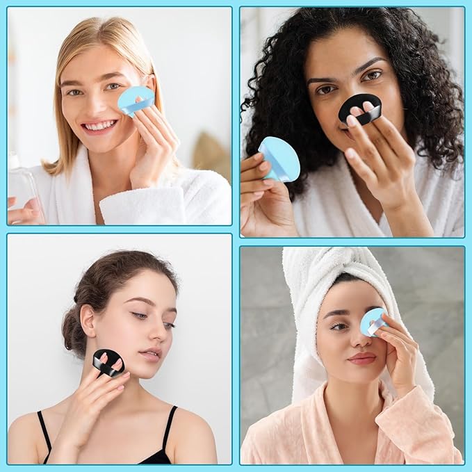 6 Pieces Triangle Powder Puff Soft Makeup Sponge Make Puff for Face Powder Cosmetic Foundation Sponge Makeup Tool