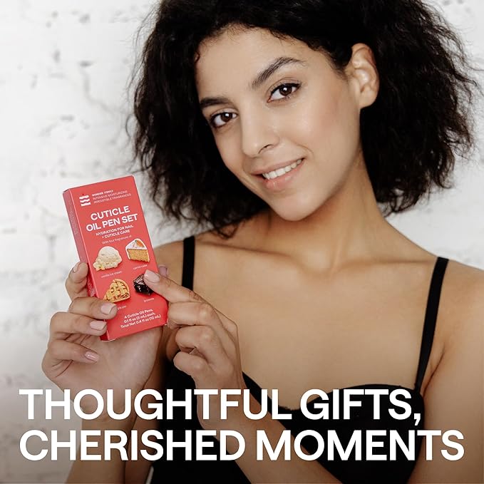 Cuticle Oil Pen 4-Pack – Nail Growth Oil and Strengthener with Jojoba, Almond & Vitamin E – Cuticle Care Oil for Nails & Cuticles – Nail Repair, Hardener & Moisturizer – Scented Nail Pens for Manicure