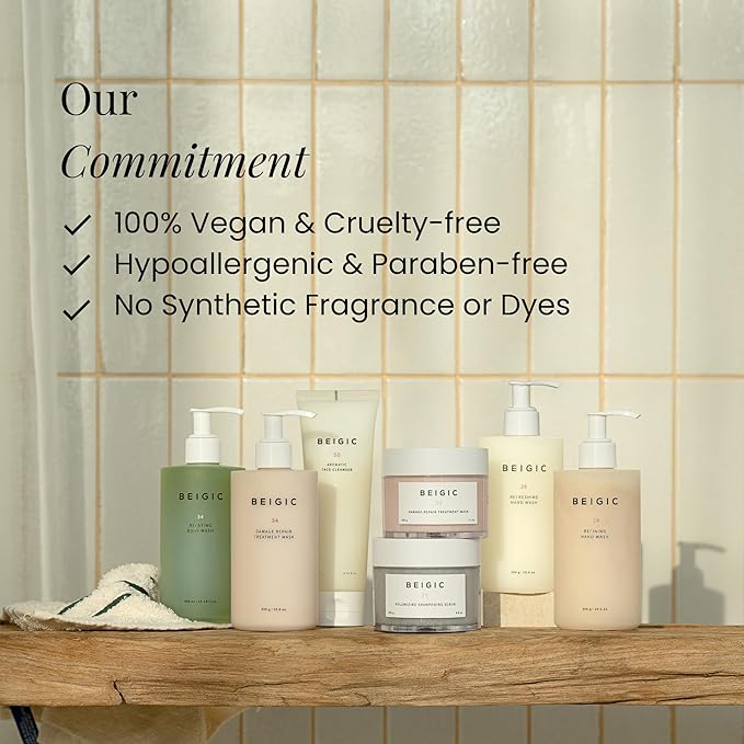 BEIGIC Treatment Essence - Hydrating Face Essence for Radiance & Smooth Skin Texture with Vegan Peptides & Niacinamide for Glass Skin (4.05 Fl. Oz)