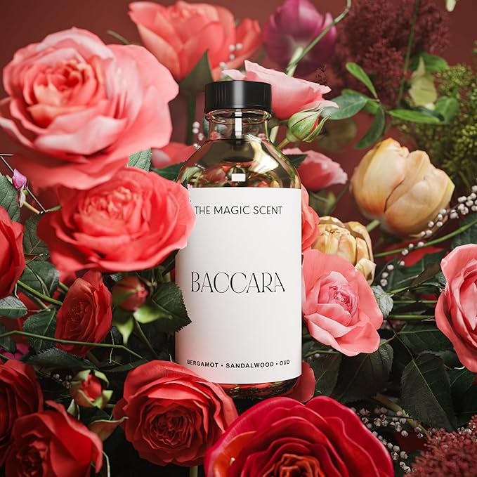 Baccara Diffuser Oil - Hotel & Home Luxury Scents Inspired by Baccarat Rouge - Diffuser Oil Scents for Home Designed for Use in All Diffusers - 16.9 fl oz, 500 mL