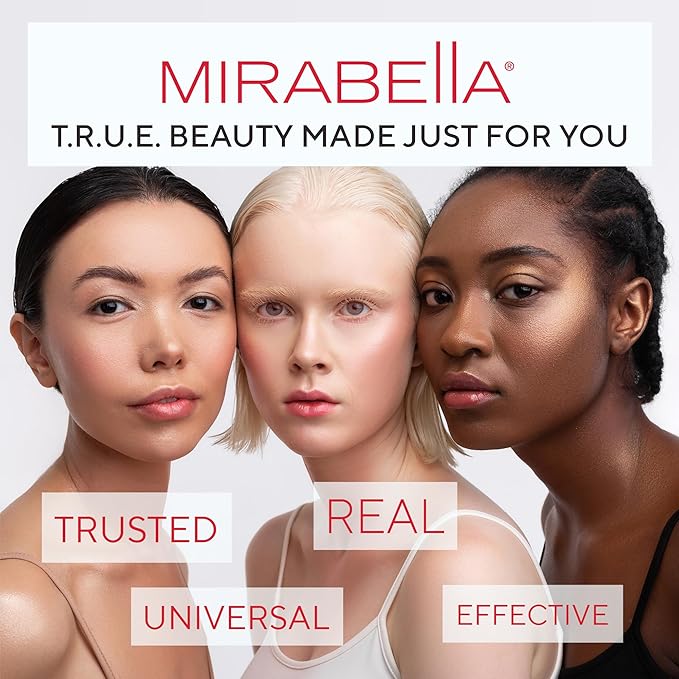 Mirabella Invincible For All HD Liquid Foundation - Anti-Aging Full Coverage Liquid Face Makeup - Moisturizing, Hydrating & Lightweight Foundation for All Skin Types (Mocha VI, Original Packaging)