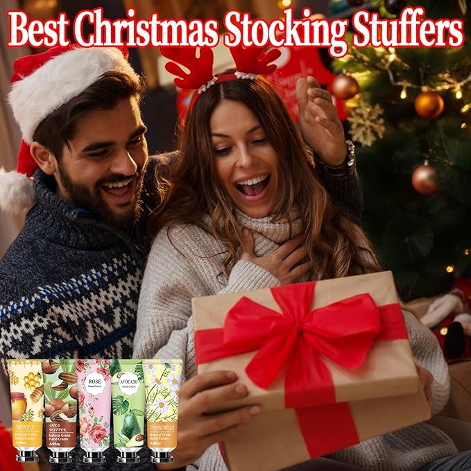 12 Pack Hand Cream for Dry Cracked Hands,Stocking Stuffers for Women,Bridesmaid Gifts,Small Gifts;Gifts for Women,Nurse Gifts,Teacher Appreciation Gifts,Natural Hand Lotion Travel Size