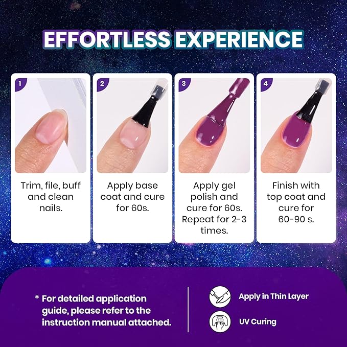 beetles Jelly Gel Polish Set, 20 Colors Fall Halloween Nails Design Black Purple Blue Jelly Polish Changing Temperature Gel Soak Off UV LED Gel Nail Kit for DIY Nail Art