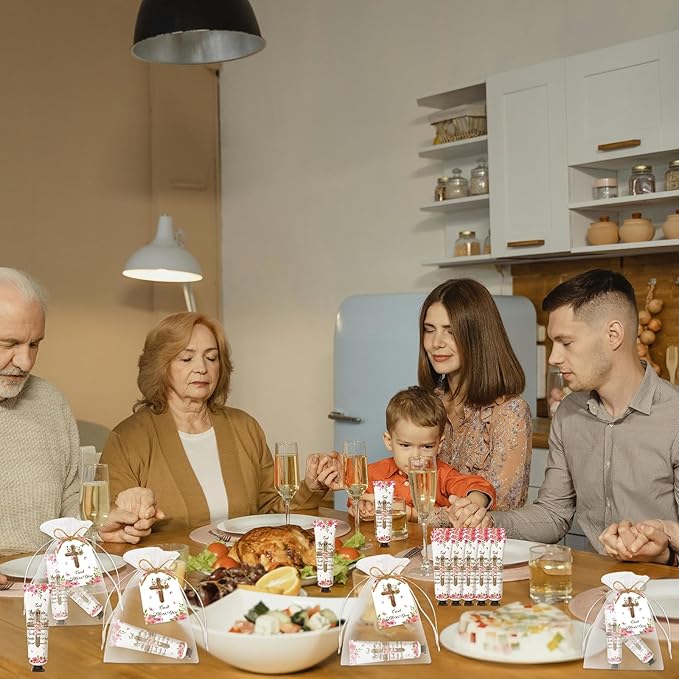 50 Pack Christian Hand Cream Set Gifts for Women Bible Verse Bulk Hand Lotion Travel Size,Women Favors Hand Cream party Appreciation Gifts Include Cards and Organza Bags for Teacher Mom Lover Friends