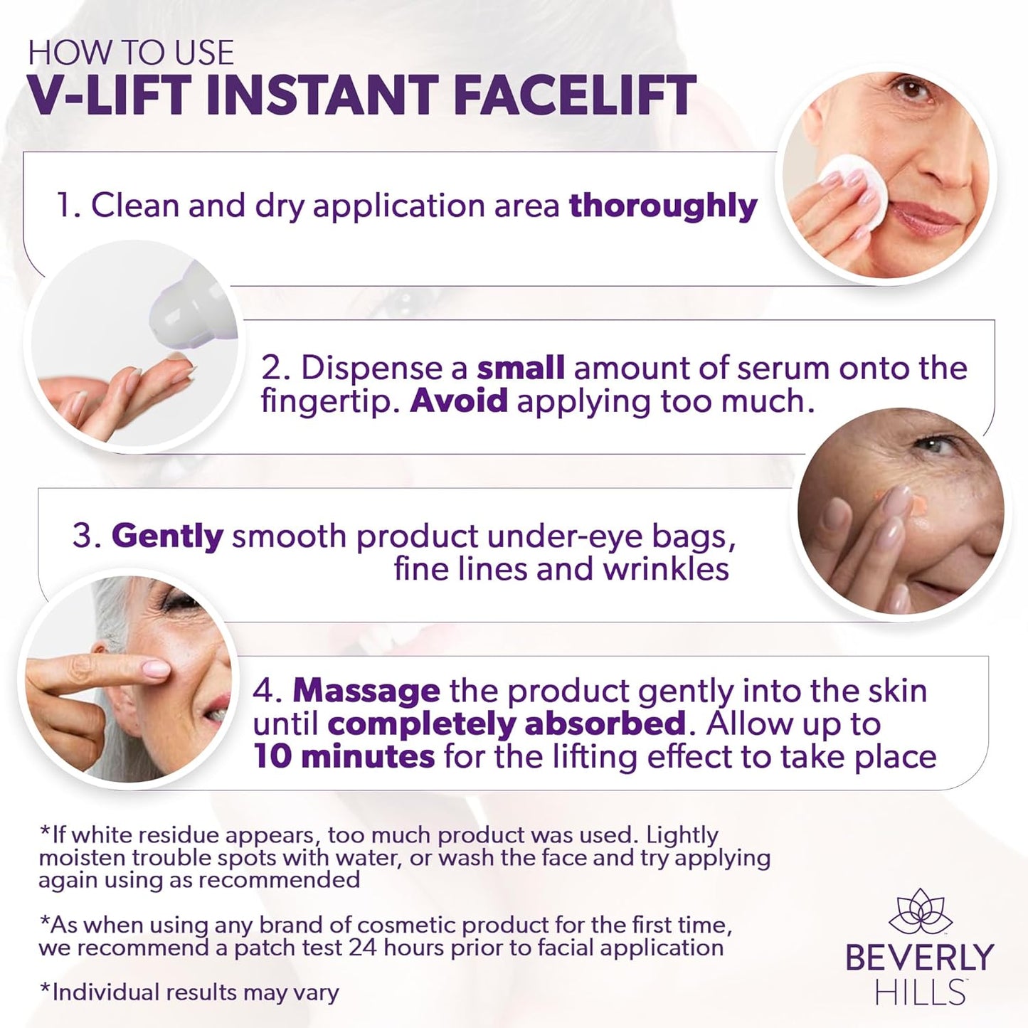 Beverly Hills V-Lift Instant Eye Lift and Eye Tuck Bee Venom Serum for Puffy Eyes, Dark Circles, Wrinkles, and Under Eye Bags Treatment for Women and Men | 30mL (120 Day Supply)