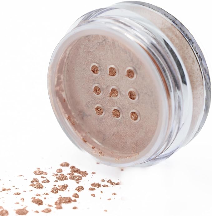 Champagne Light Gold Metallic Bronze Nude Beige Single Loose Powder Eyeshadow; Vegan, Talc & Paraben Free, No Animal Testing & Cruelty Free