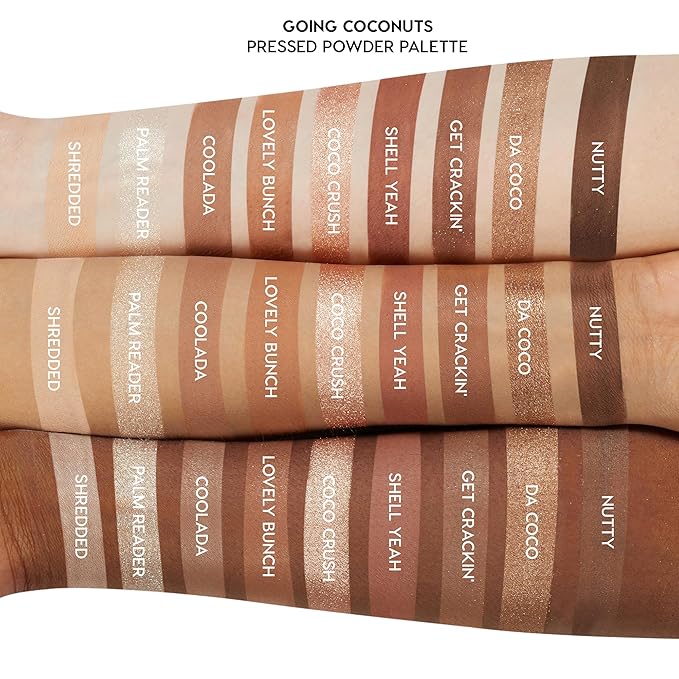 ColourPop Going Coconuts Eyeshadow Palette - Cool-Toned Neutral Eyeshadow Palette with Ultra-Velvety and Silky Finishes - High-Pigment Eye Makeup with a Long-Wearing Formula (0.3 oz)
