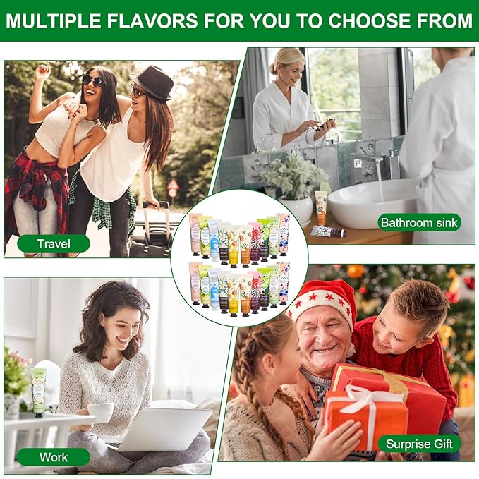 80 Pack Hand Cream Gift Set: Hand Lotion Travel Size, Teacher Appreciation Gifts, Hand Cream for Dry Cracked Hands, Mini Lotion Bulk, Small Gifts for Women Corworkers Nurse Birthday Party