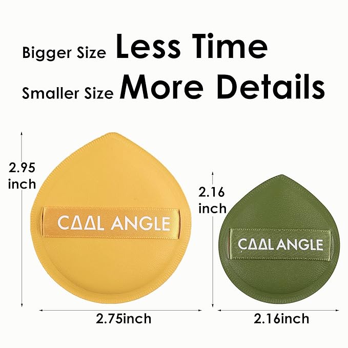 5Pcs Makeup Sponge For Foundation Concealer And Powder, Latex Free Blender Sponge For Natural And Easy Makeup Soft Long-lasting And Beginner-friendly, Green, Medium