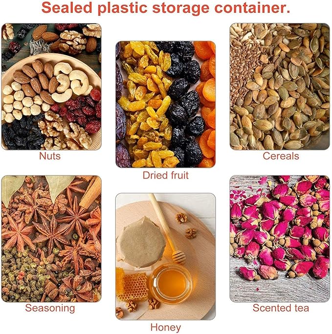 8 oz Amber Plastic Cosmetic Jars Leak Proof Container with Black Lid for Cream, Lotion, Powder, ointment, Beauty Products etc, 12 Pcs.