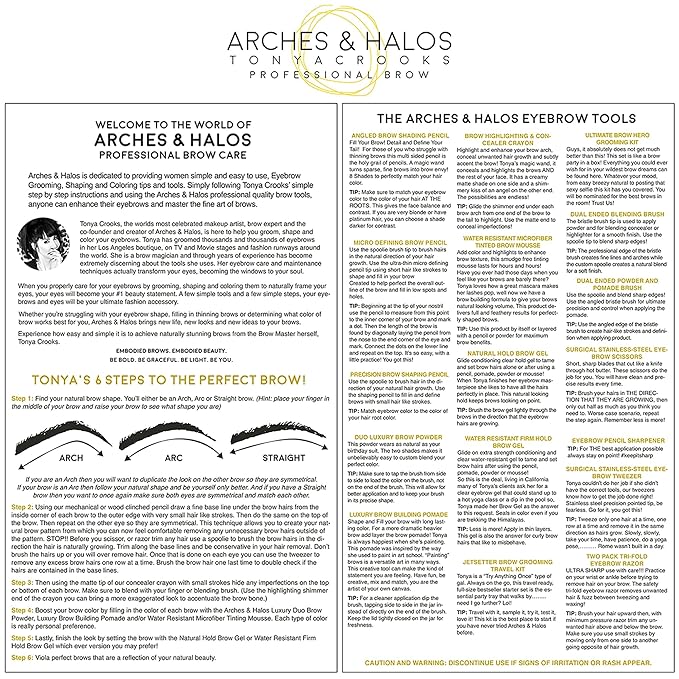 Arches and Halos Luxury Brow Building Pomade - Vegan Eyebrow Pomade - Creamy, Long Wearing Color for Clean, Defined Brows - Charcoal - 0.1 oz