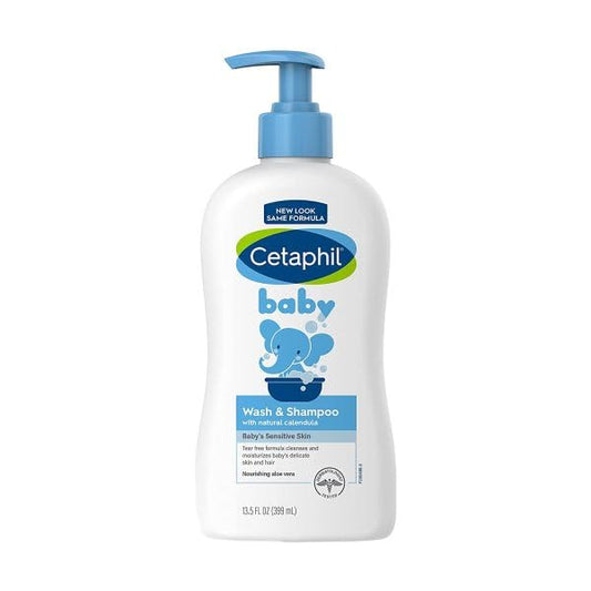 Cetaphil Baby Wash & Shampoo ,Tear Free, Paraben, Colorant and Mineral Oil Free, 13.5 Fl. Oz (Packaging May Vary)