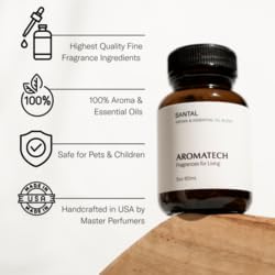 AromaTech Palo Santo & Amber for Aroma Oil Scent Diffusers - 10 Milliliter