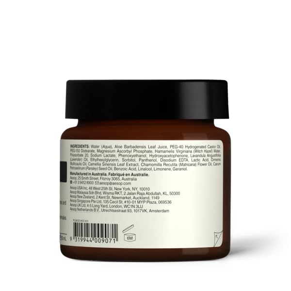 Aesop B Triple C Facial Balancing Gel | Anti-Oxidant Gel Infused With Vitamin B And Vitamin C | Replenish, Soften, Balance Skin | 2.1 oz / 60mL