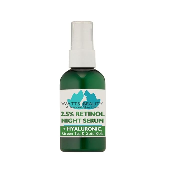 2.5% Retinol Serum Enhanced with 50% Hyaluronic Acid - Anti Aging Retinol for Fine Lines, Wrinkles, Blemishes, Large Pores & More - No Parabens, No Animal Testing or Ingredients (1oz)